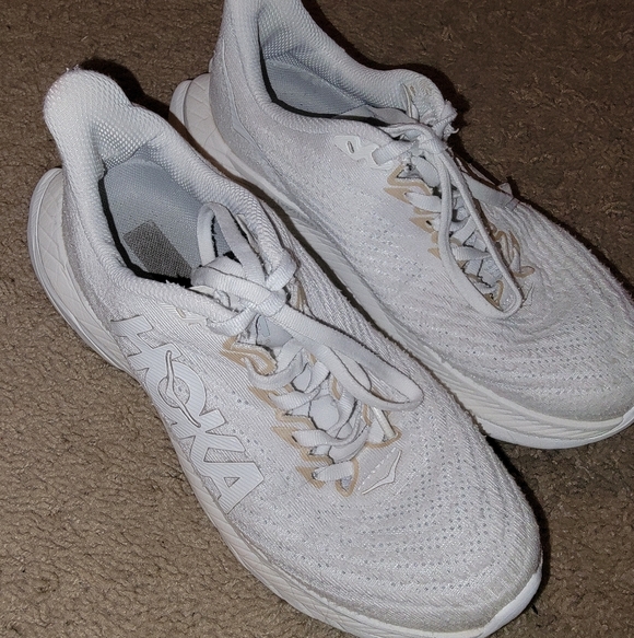HOKA MACH 5 All-White Athletic Sneakers - Picture 2 of 14
